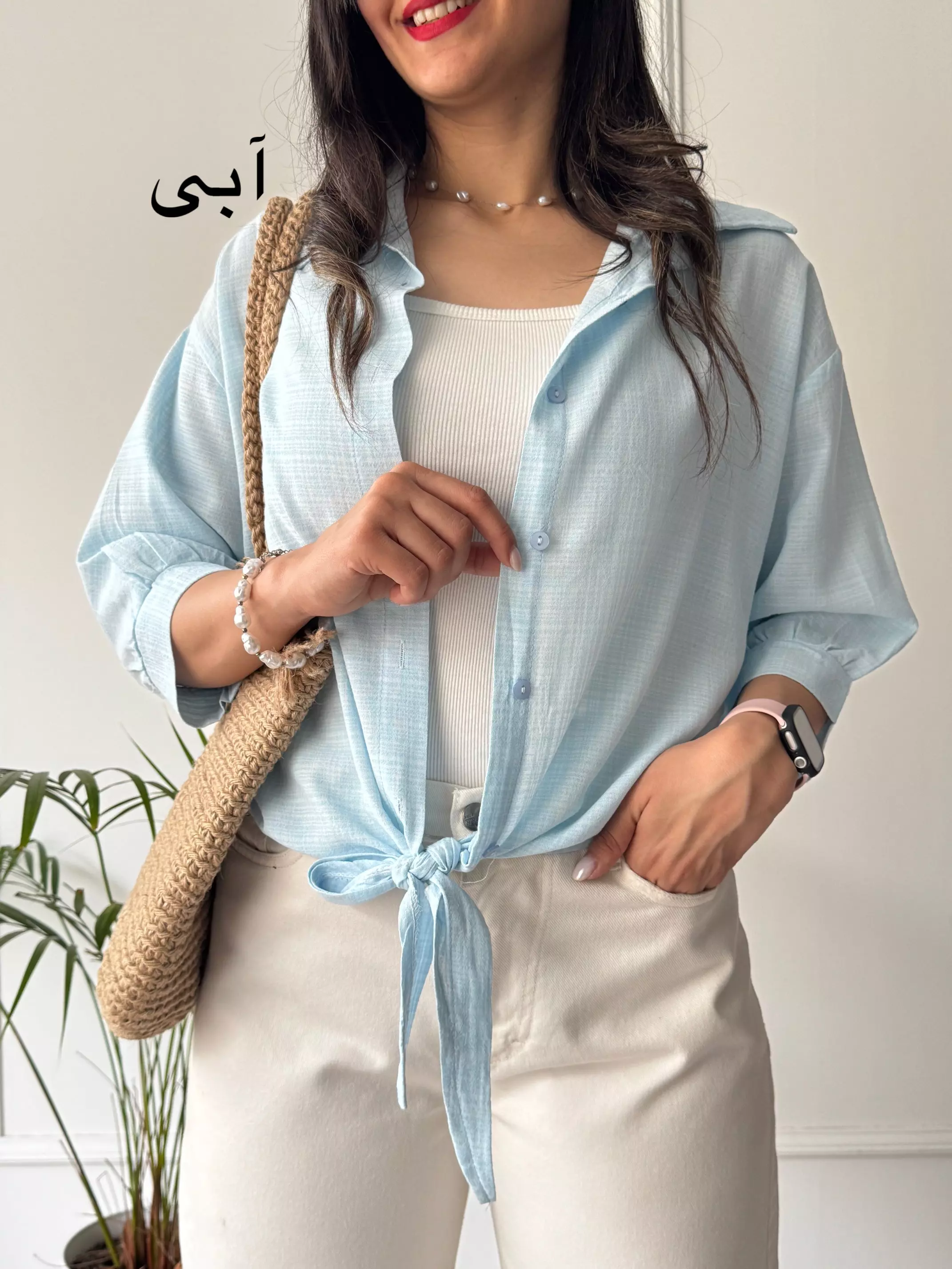 شومیز مانتویی گره ای باران